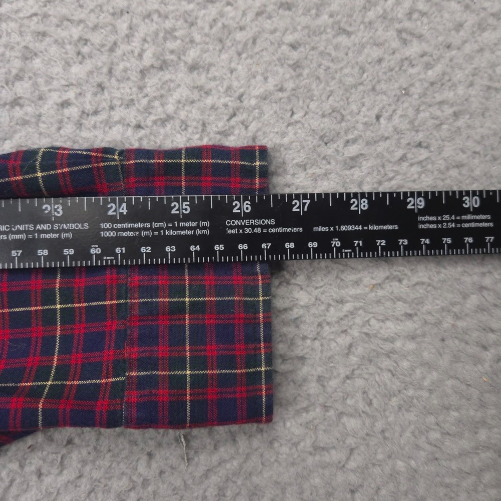 Ralph Lauren Shirt Men XL Classic Fit Tartan Plaid Button Down Long Sleeve Navy - Picture 8 of 10